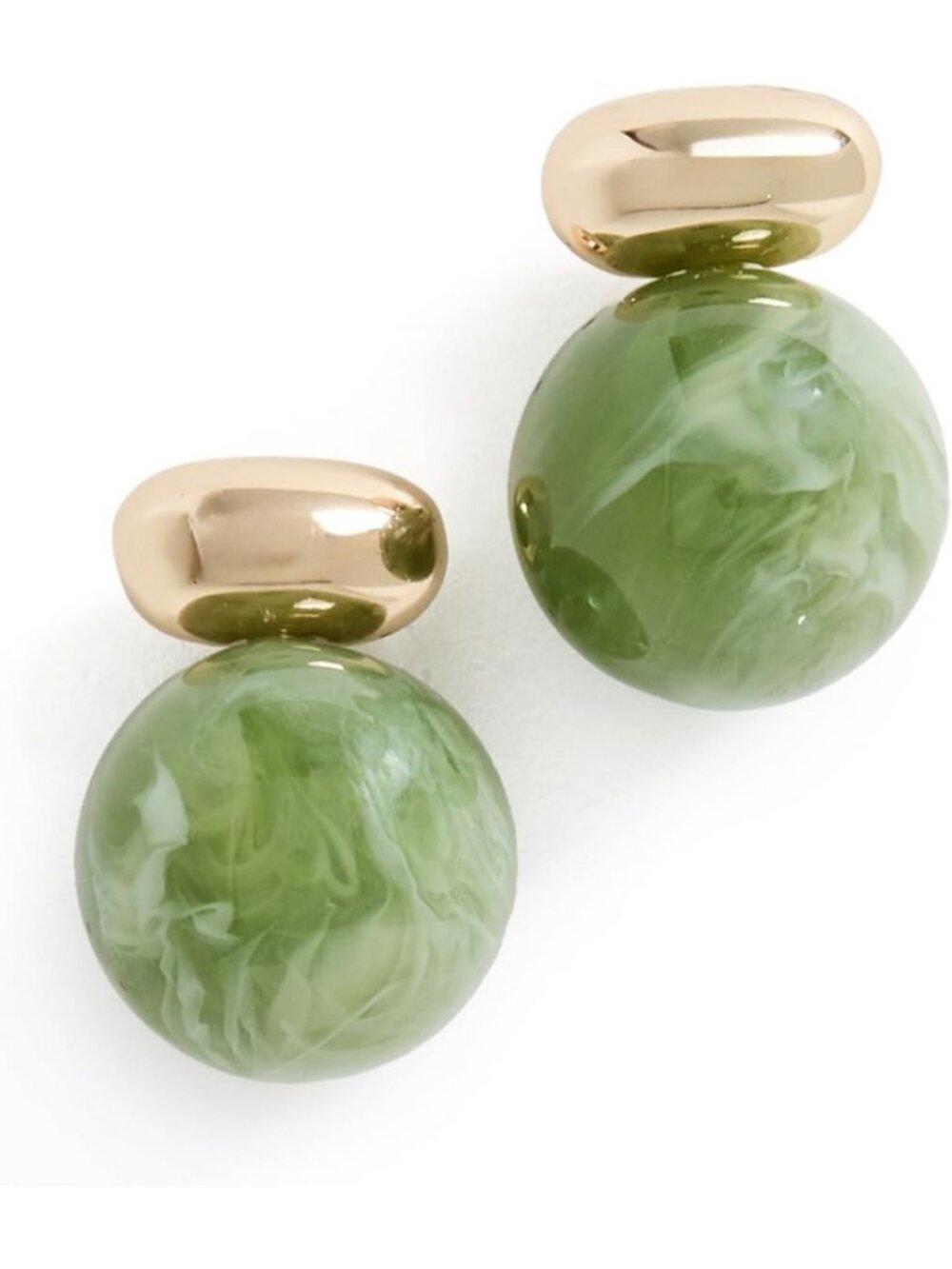 Elegant Gemstone Earrings in Gold & Green - Perfect for Any Occasion, One Size